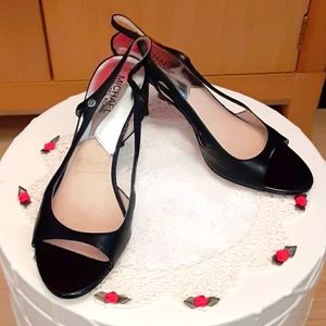 Michael Kors SZ 8.5M Black Leather Heels